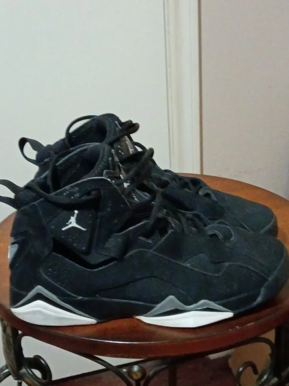 Nike Air Jordan True Flight GS Basketball Black Sneaker Shoe 343795-010 Sz 6Y